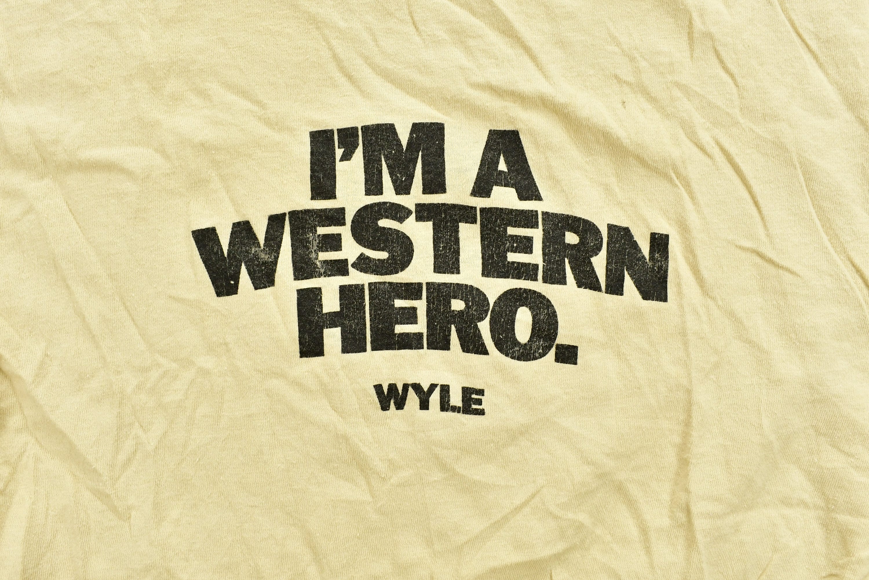 Vintage 1980s Wyle "I'm A Western Hero" T-shirt