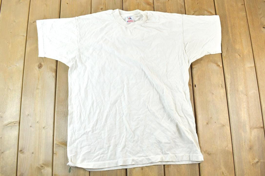 Vintage 1990s FOTL Single Stitch Blank White T-Shirt
