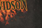 Vintage 2000 Harley Davidson Flaming Bald Eagle Graphic T-Shirt