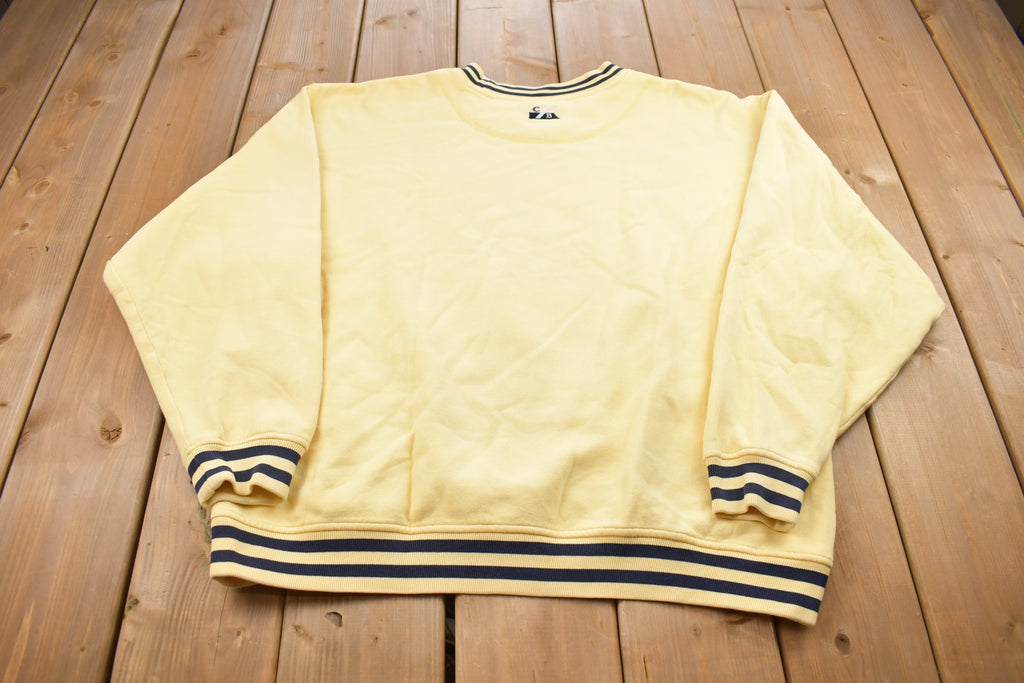 Vintage 1990s Cutter and Buck Ringer Crewneck Sweatshirt