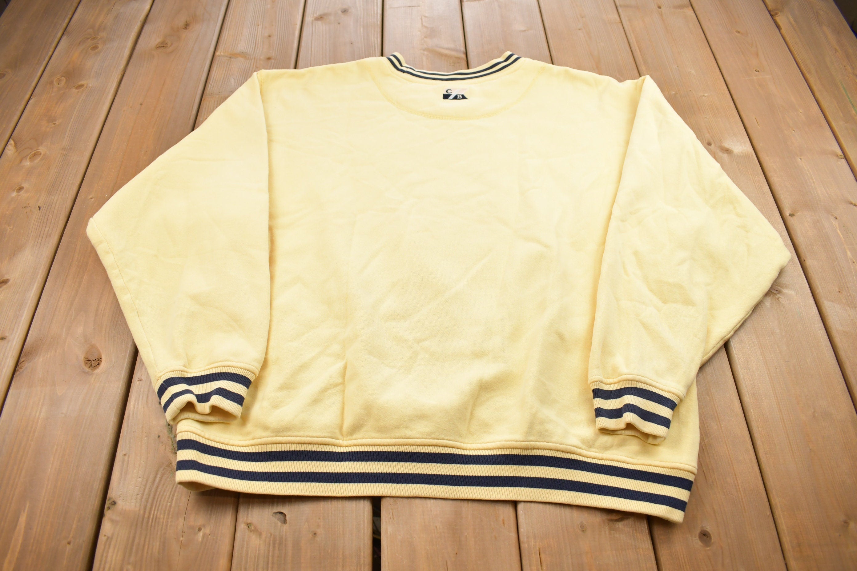 Vintage 1990s Cutter and Buck Ringer Crewneck Sweatshirt