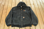 Vintage 1990s Carhartt Distressed Hooded Jacket Men's XL