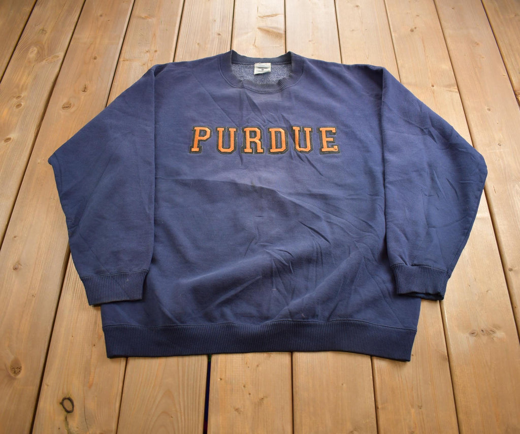 Vintage 1990s Purdue Embroidered Collegiate Crewneck