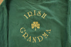 Vintage 1990s Irish Grandma Crewneck Sweatshirt Men's Large
