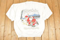 Vintage 1990s Merry Merry Christmas Skating Santa Crewneck Sweatshirt Women's XXL