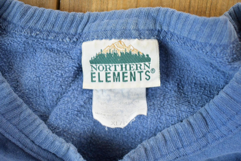 Vintage 1990s Northern Elements Lone Wolf Crewneck