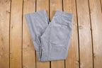 Vintage 1970s Pleated Striped Trousers Size 29 x 29.5