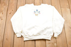 1990s Floral Print Crewneck Sweater
