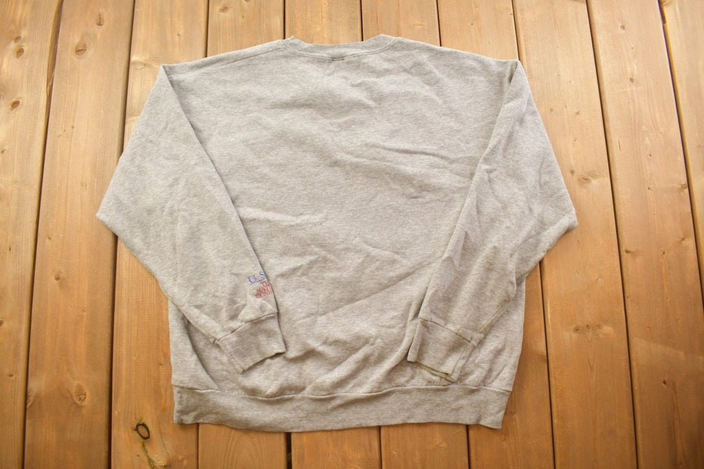 Vintage 1990s Sunflower Flag Crewneck Sweatshirt