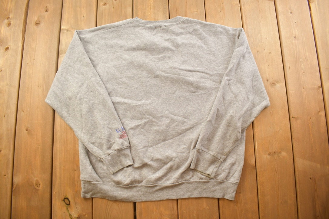 Vintage 1990s Sunflower Flag Crewneck Sweatshirt