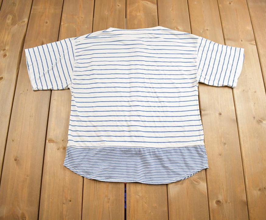 Vintage 1990s The Classics Striped Blank Button Up Baseball Shirt
