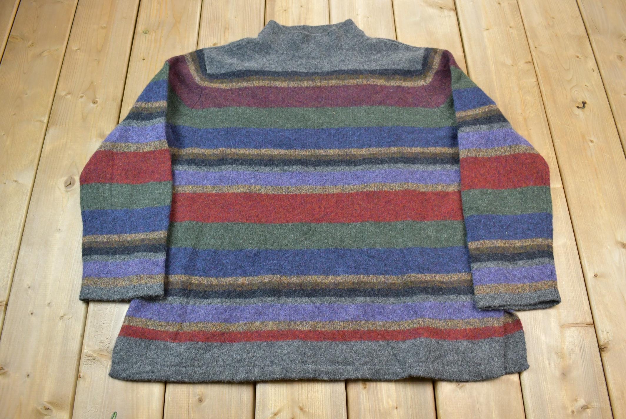 Vintage 1990s Lauren Ralph Lauren Striped Knit Women's Sweater