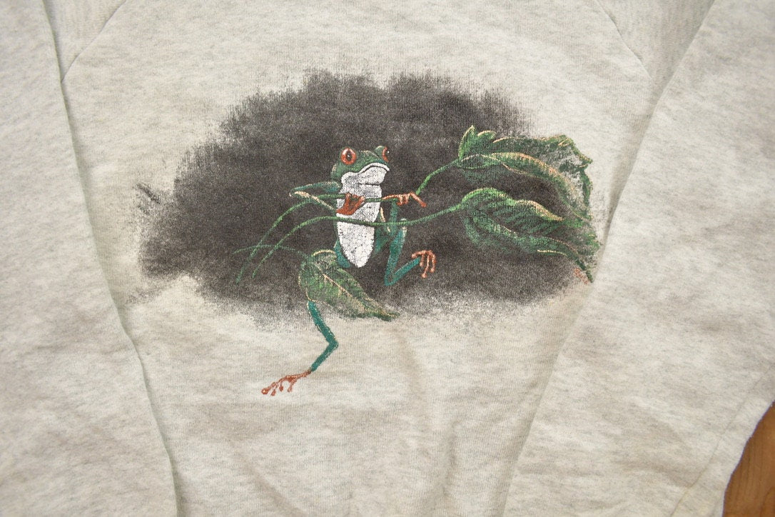 Vintage 1990s Youth Frog Crewneck Sweatshirt