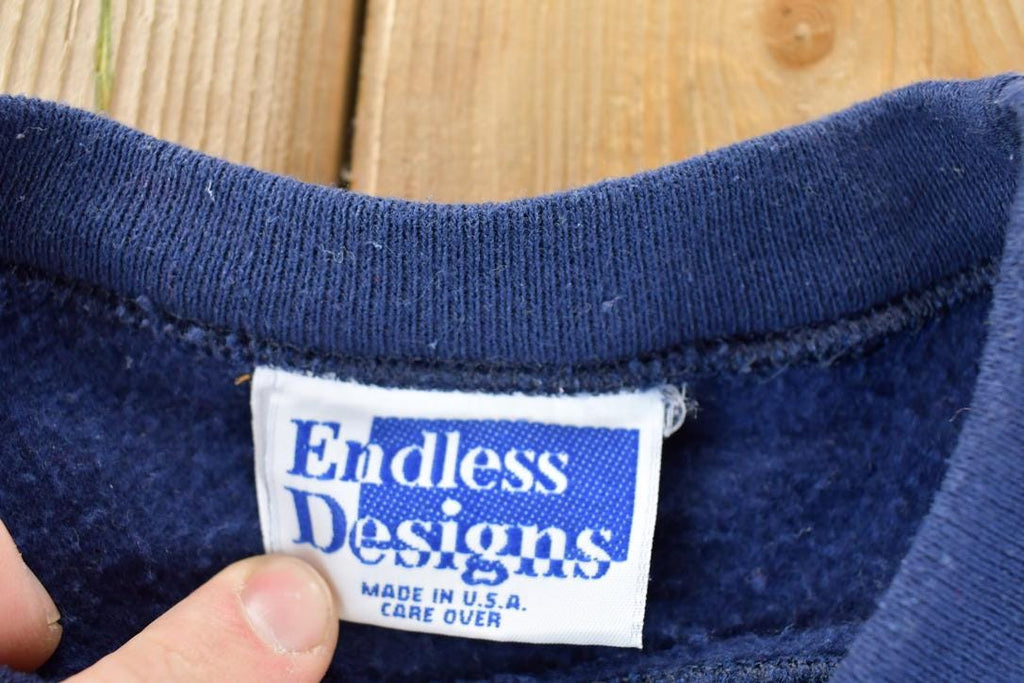 Vintage 1990s Endless Designs Outdoorsman Farm Theme Crewneck Sweatshirt