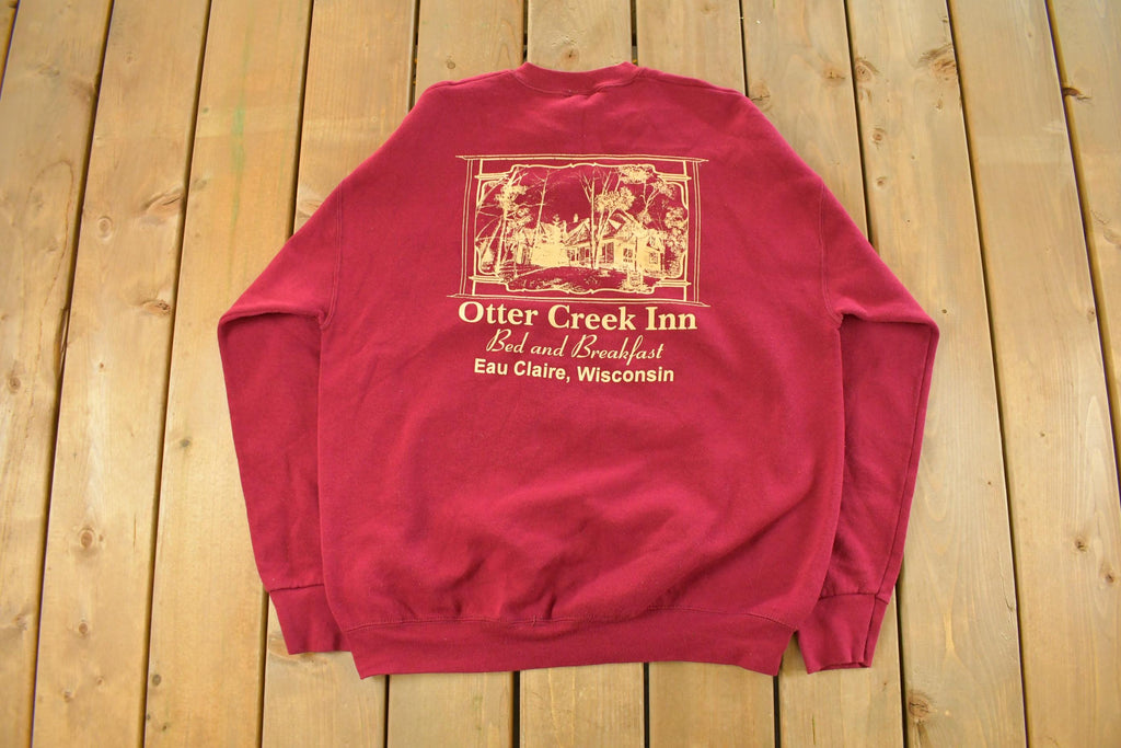 Vintage 1990s Otter Creek Inn Hotel Crewneck Sweatshirt Men's XL