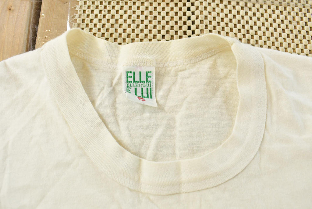 Vintage 1980s Elle et Lui Nautical Ropes Graphic T Shirt Womens