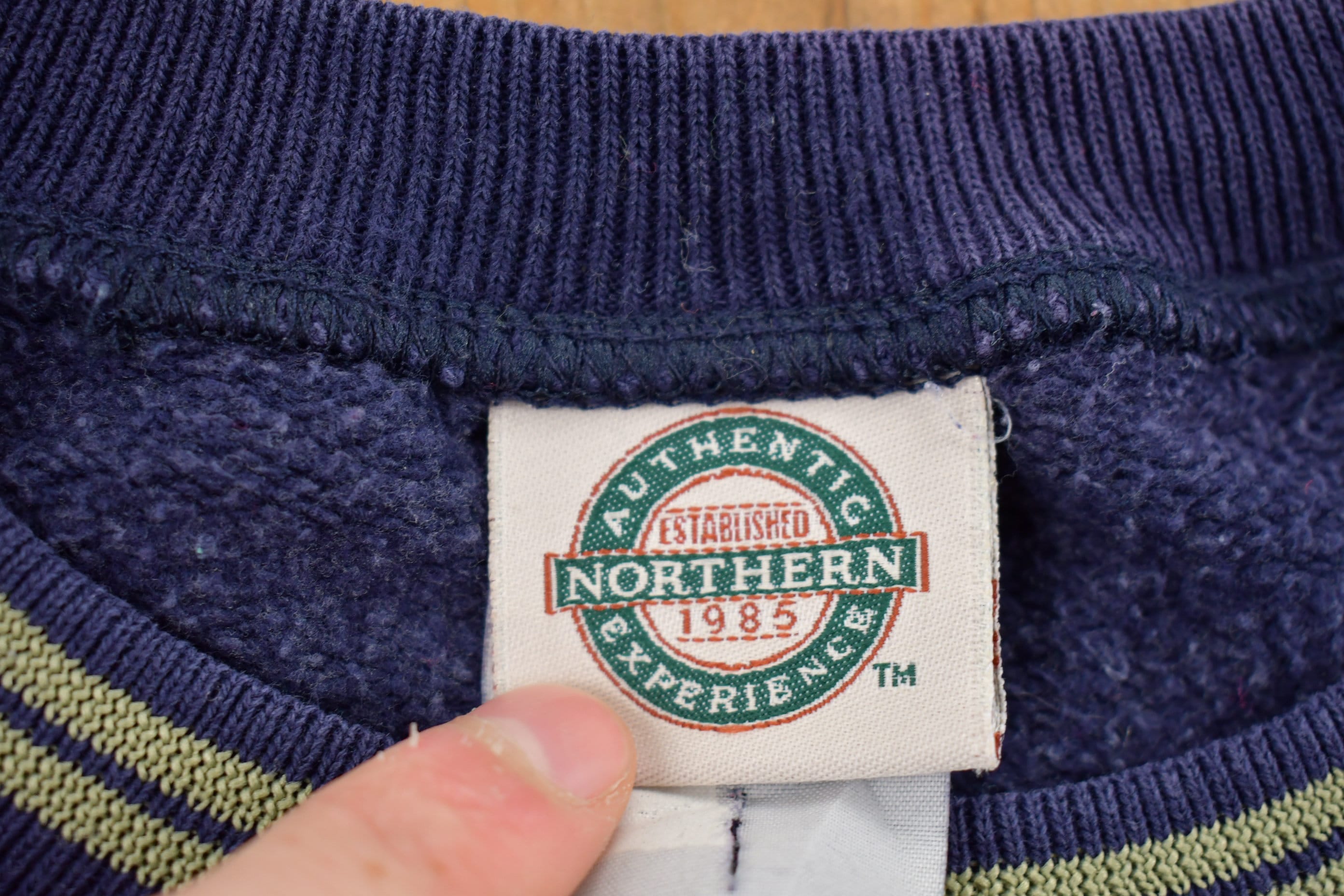 Vintage 1990s Northern Authentic Crewneck Sweatshirt
