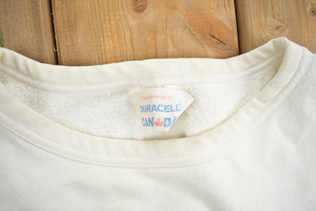 Vintage 1990s Duracell Batteries Promo Crewneck Sweatshirt  90s Crewneck  Made In Canada  Streetwear  I Will Survive