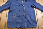 Vintage 1990s Lauren Ralph Lauren Denim Blazer Jacket
