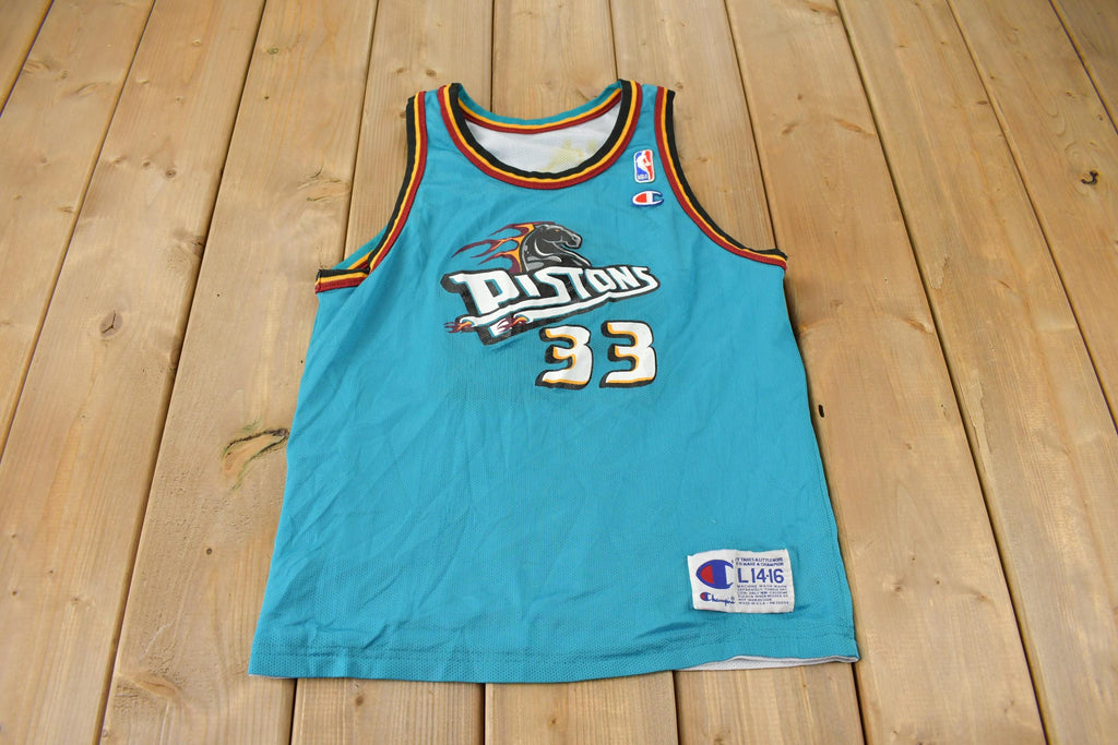 Vintage 1990s Detroit Pistons NBA Grant Hill Reversible Basketball Jersey