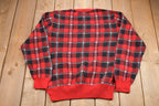 Vintage 1990s Saddlebred Plaid Knitted Sweater