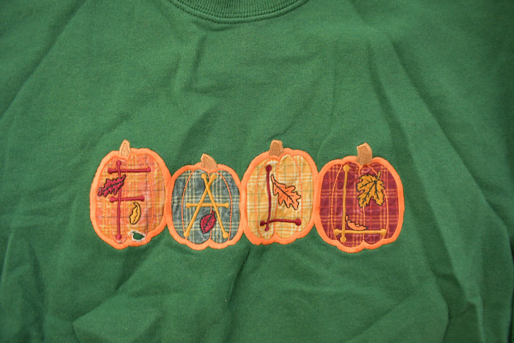 Vintage 1990s Fall Themed Crewneck Sweatshirt /