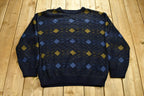 Vintage 1990's Abstract Knitted Crewneck Sweater