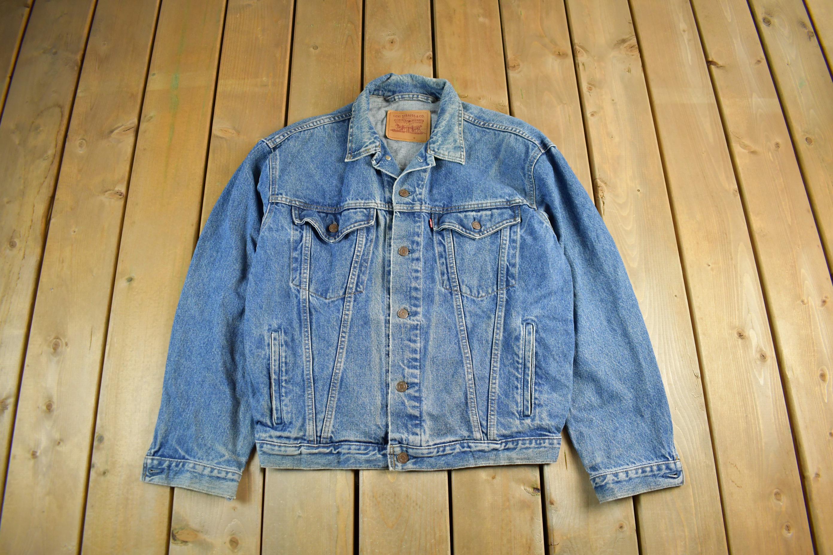 Vintage 1980s Levi's Denim Jean Trucker Jacket Men's Medium