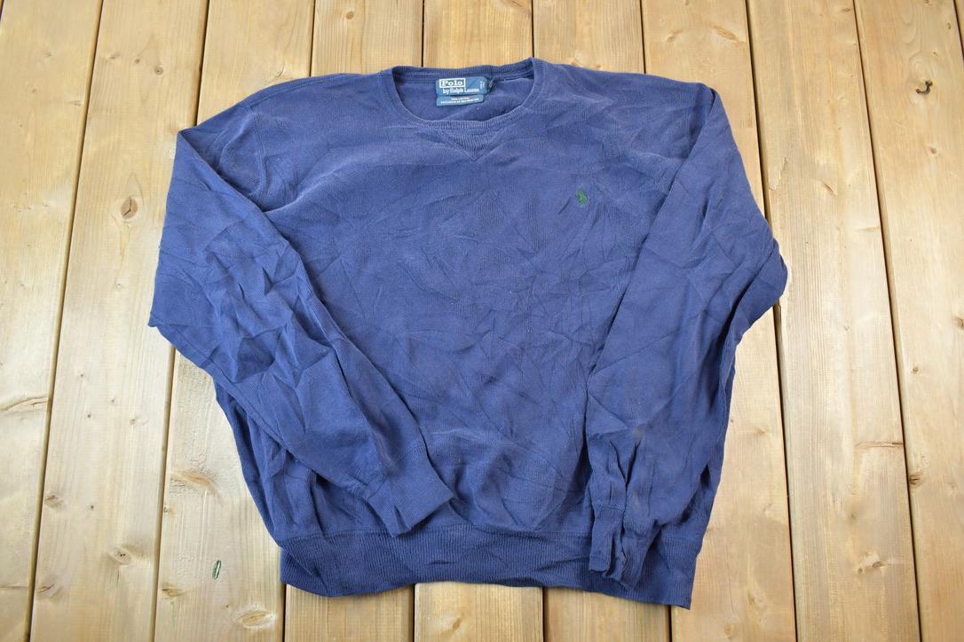 Vintage 1990s Polo By Ralph Lauren Knit Crewneck Sweater