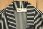 Vintage 1960s Elegant Miss of California Striped Housecoat