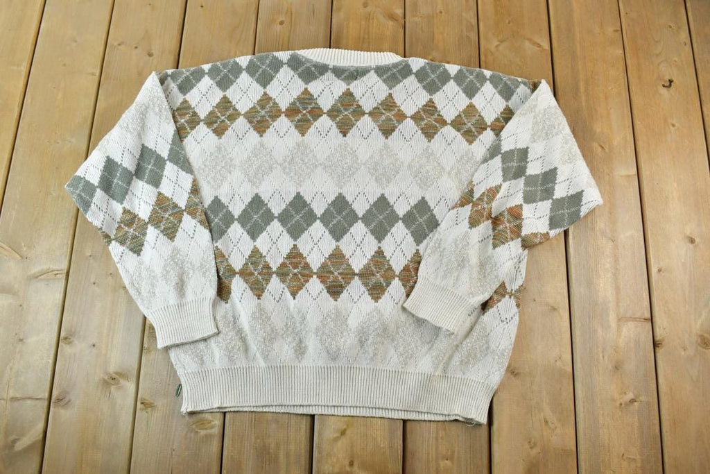Vintage 1990s Windsor Shirt Upside Down Tag Knit Crewneck Sweater