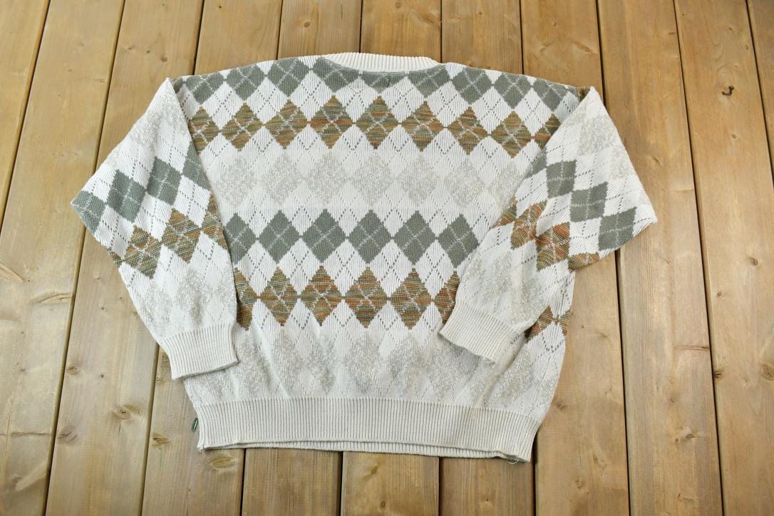 Vintage 1990s Windsor Shirt Upside Down Tag Knit Crewneck Sweater
