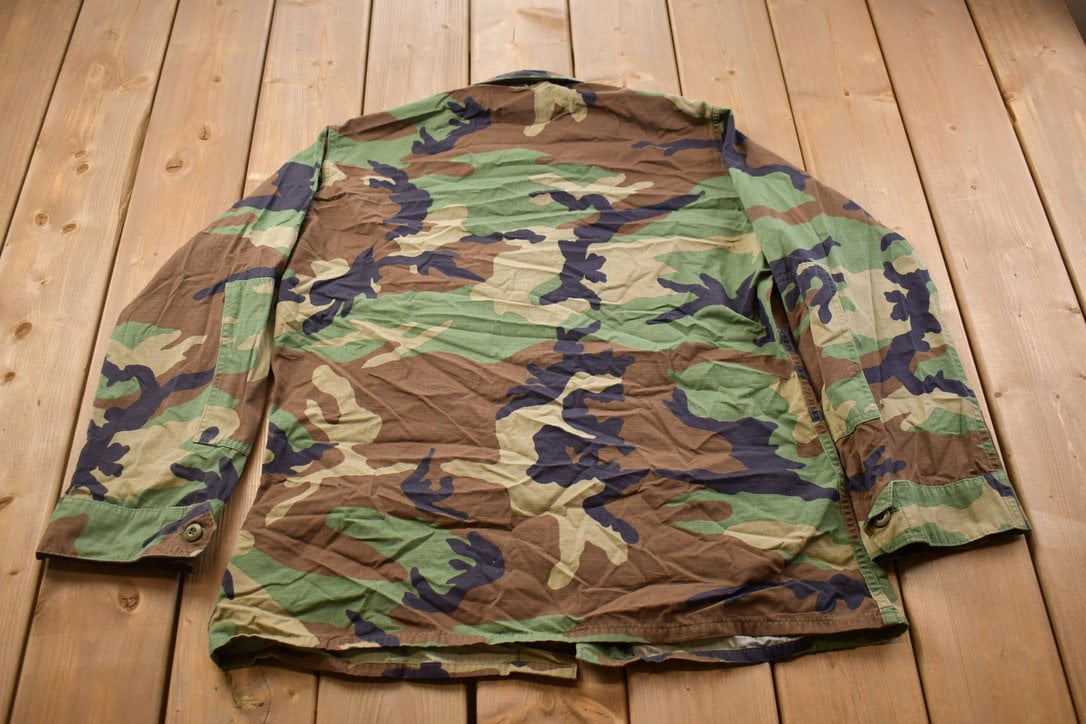 Vintage Military Button Up Shirt