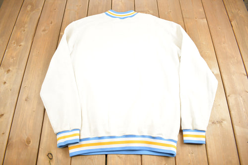 Vintage 1980s RVHS Embroidered Crewneck Sweatshirt / 80s Crewneck / Made In USA / Heavy Weight