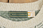 Vintage 1990s Croft & Barrow Knit Crewneck Sweater