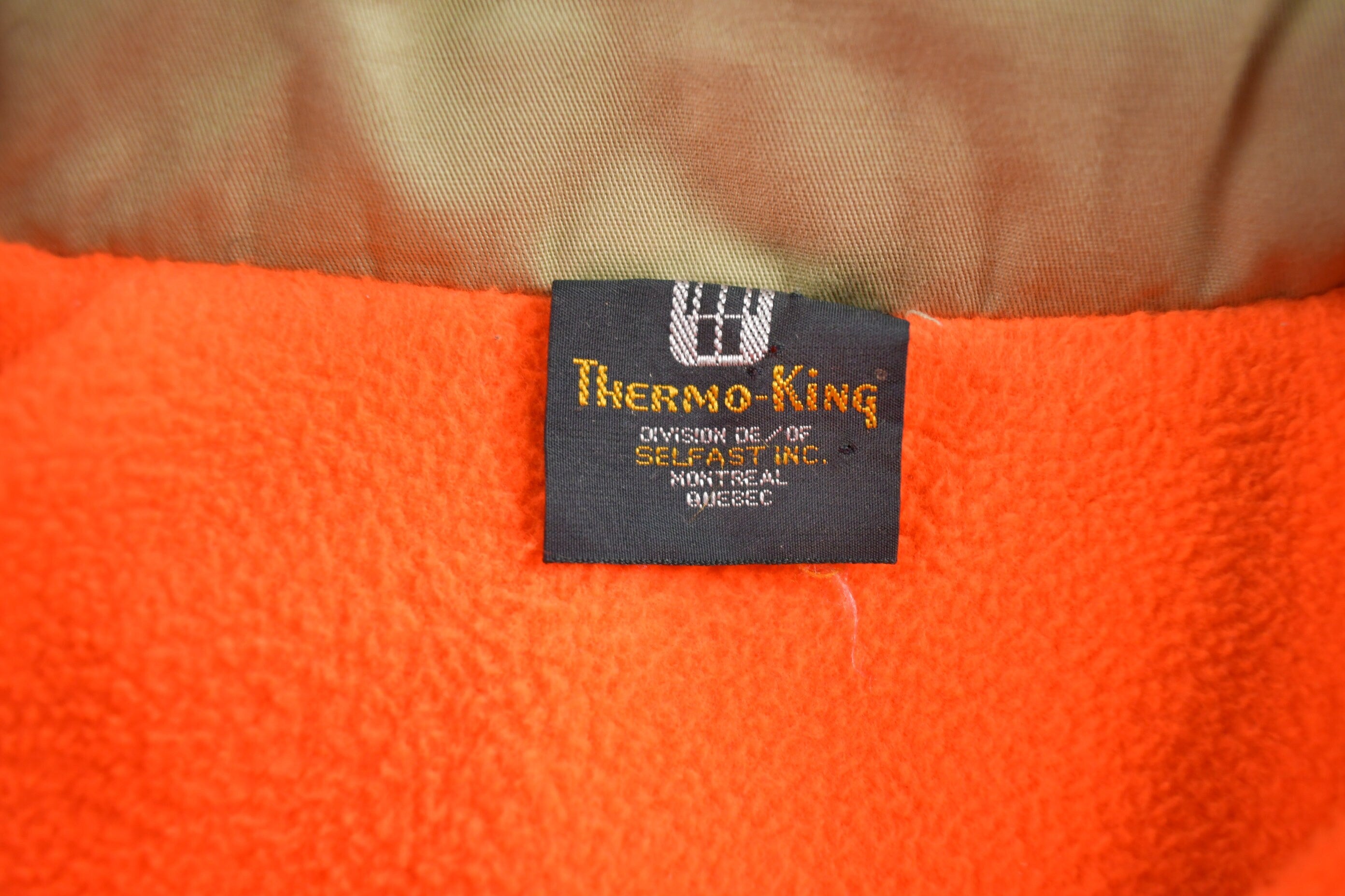 Vintage 1980s Thermo-King Reversible Padded Light Jacket Made In Canada