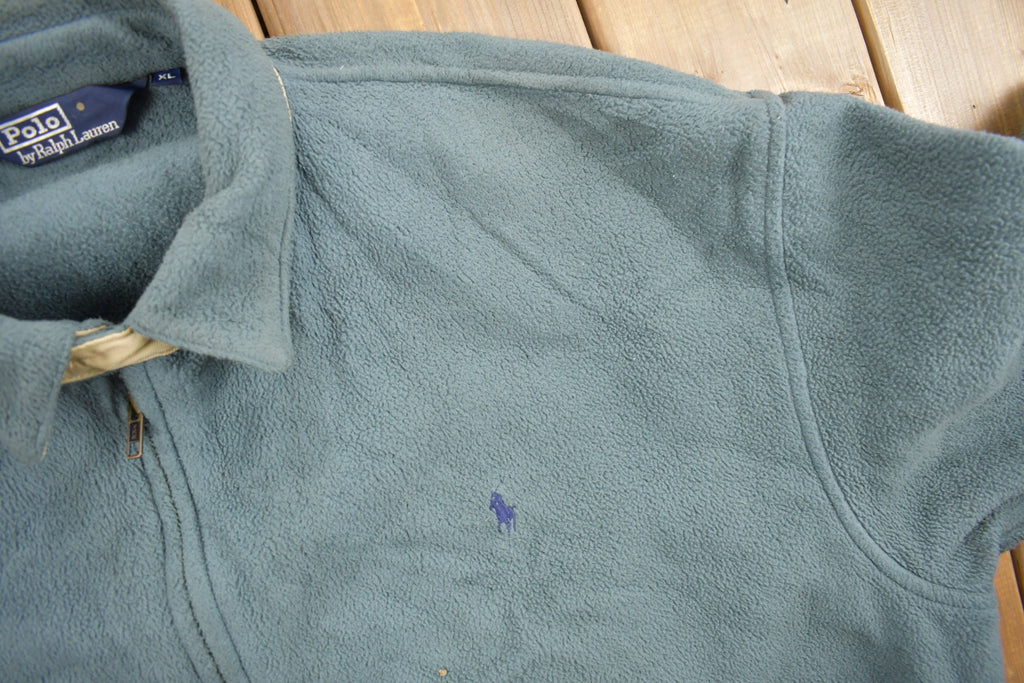Vintage 1990s Polo Ralph Lauren Zip Up Polartec Fleece Sweater