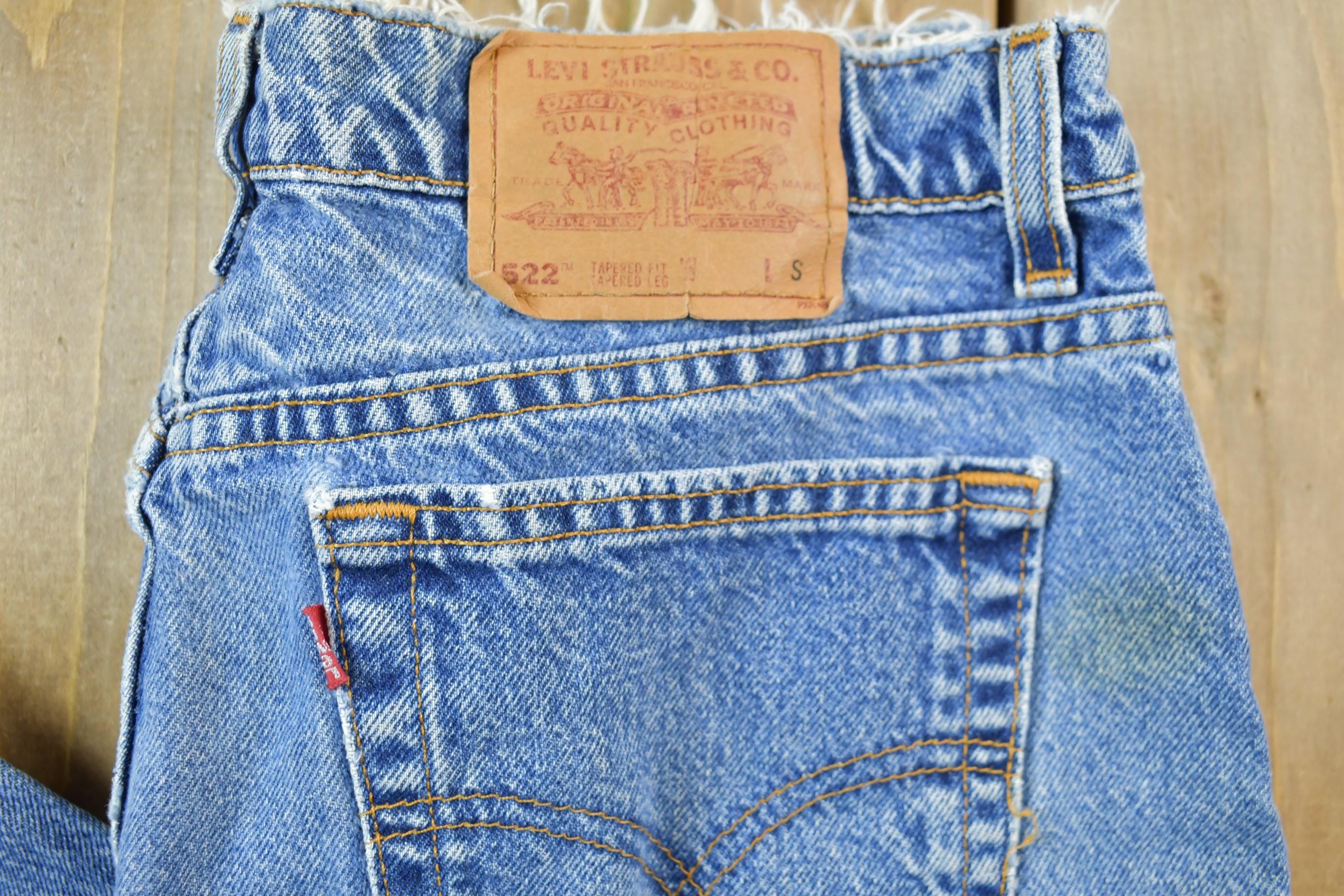 Vintage 1990s Levi's 522 Denim Women's Jeans Size 30 x 28