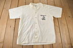 Vintage 1980s Windjammer Barefoot Cruises Button Up Vacation Shirt Made in USA
