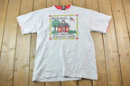 Vintage 1990s School Double Collar Souvenir T-Shirt