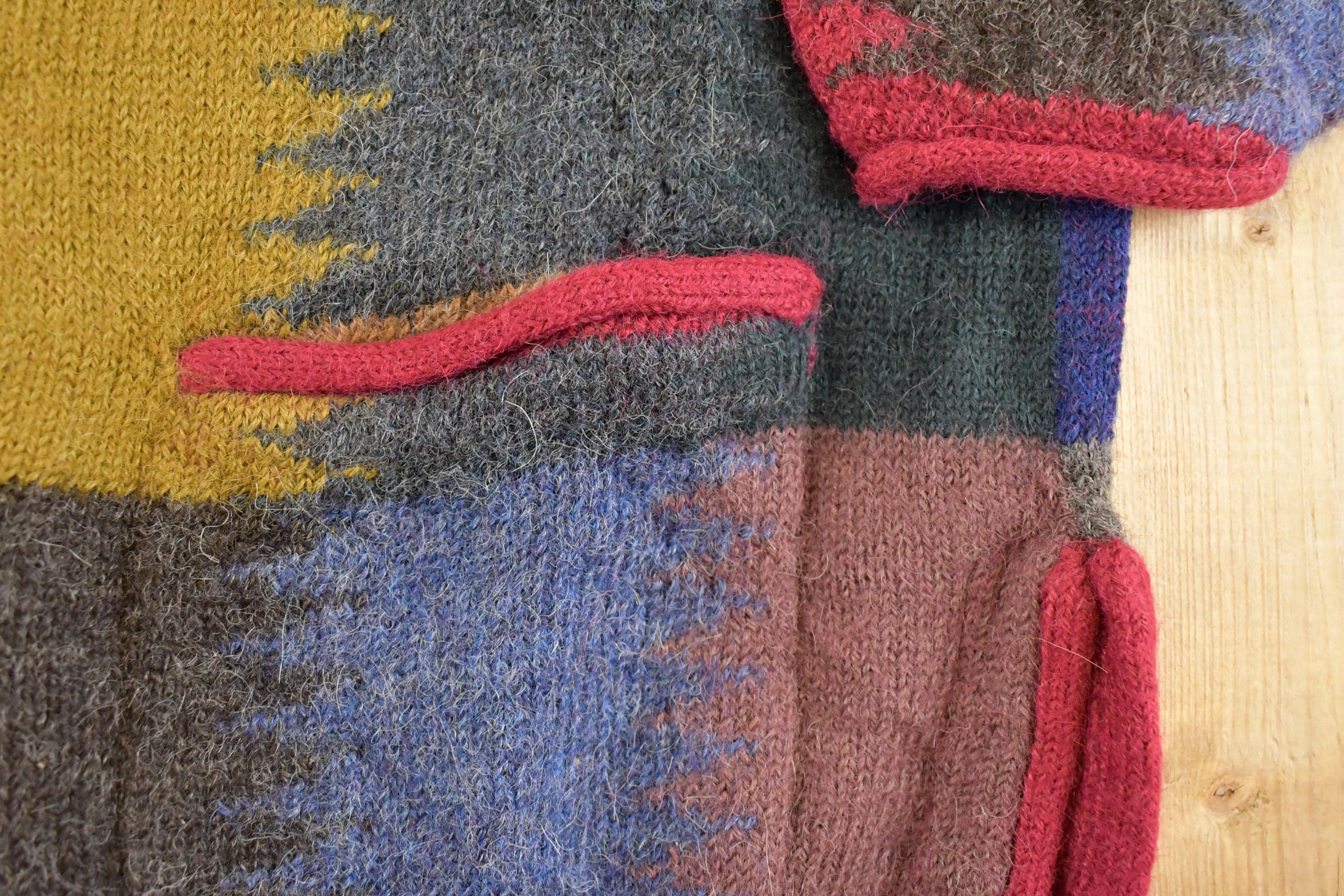 Vintage 1990s Alpaca Wool Knit Cardigan Sweater Women's M /