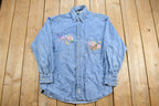 Vintage 1990s Cactus Clothing Button Up Denim Shirt