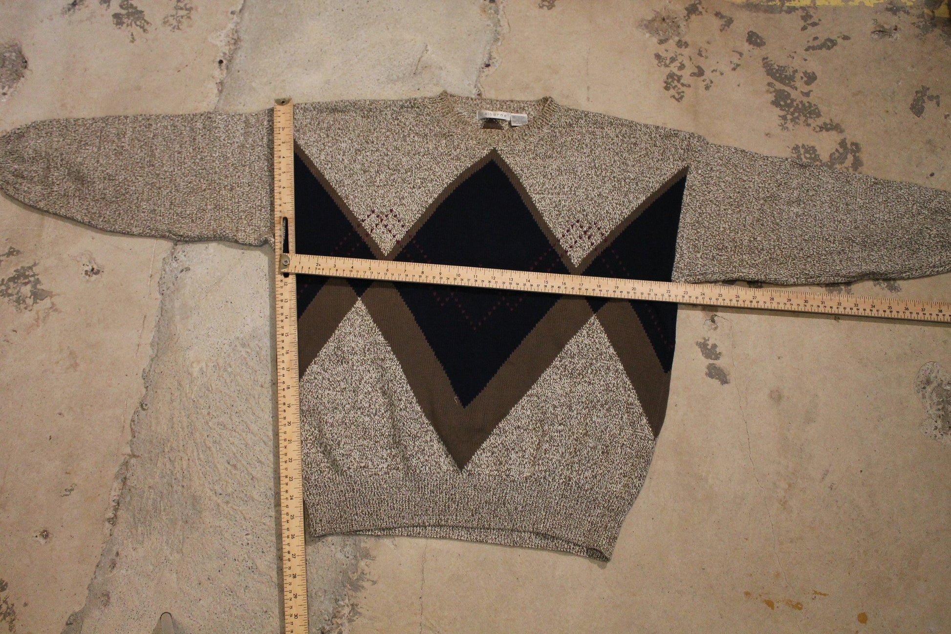 Vintage 1990s Abstract Knitted Crewneck Sweater