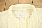 Vintage 1990s Knitted Blank Cardigan Sweater