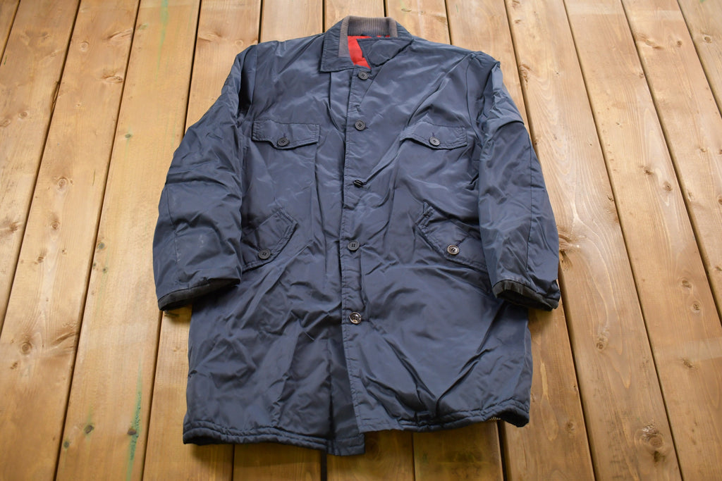 Vintage 1980s Nylon CBC Costume Puffer Jacket