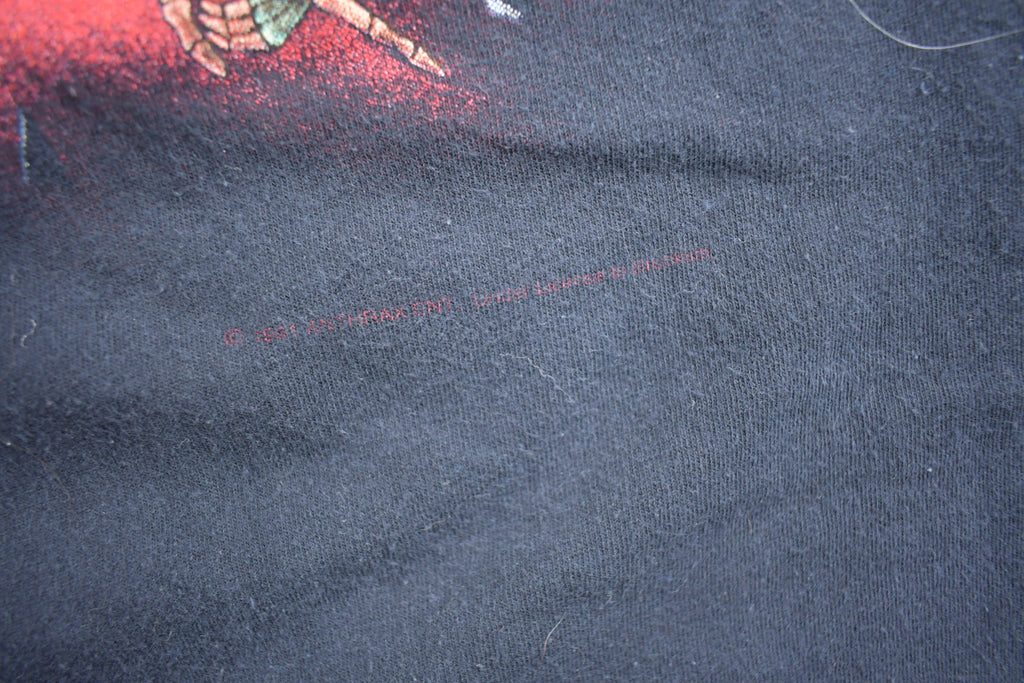 Vintage 1991 Anthrax Killer B Tour Band T-shirt