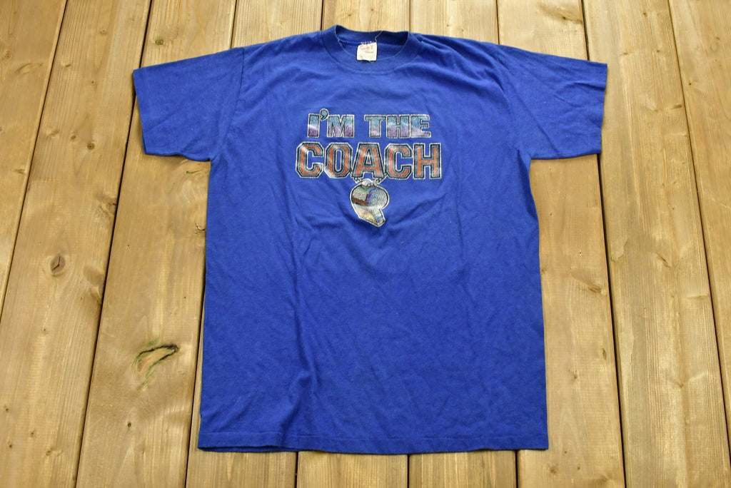 Vintage 1980s "I'm The Coach" Graphic T-Shirt