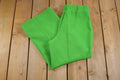 Vintage 1970s Jan Celeste Green Pleated Trousers Size 30 x 25