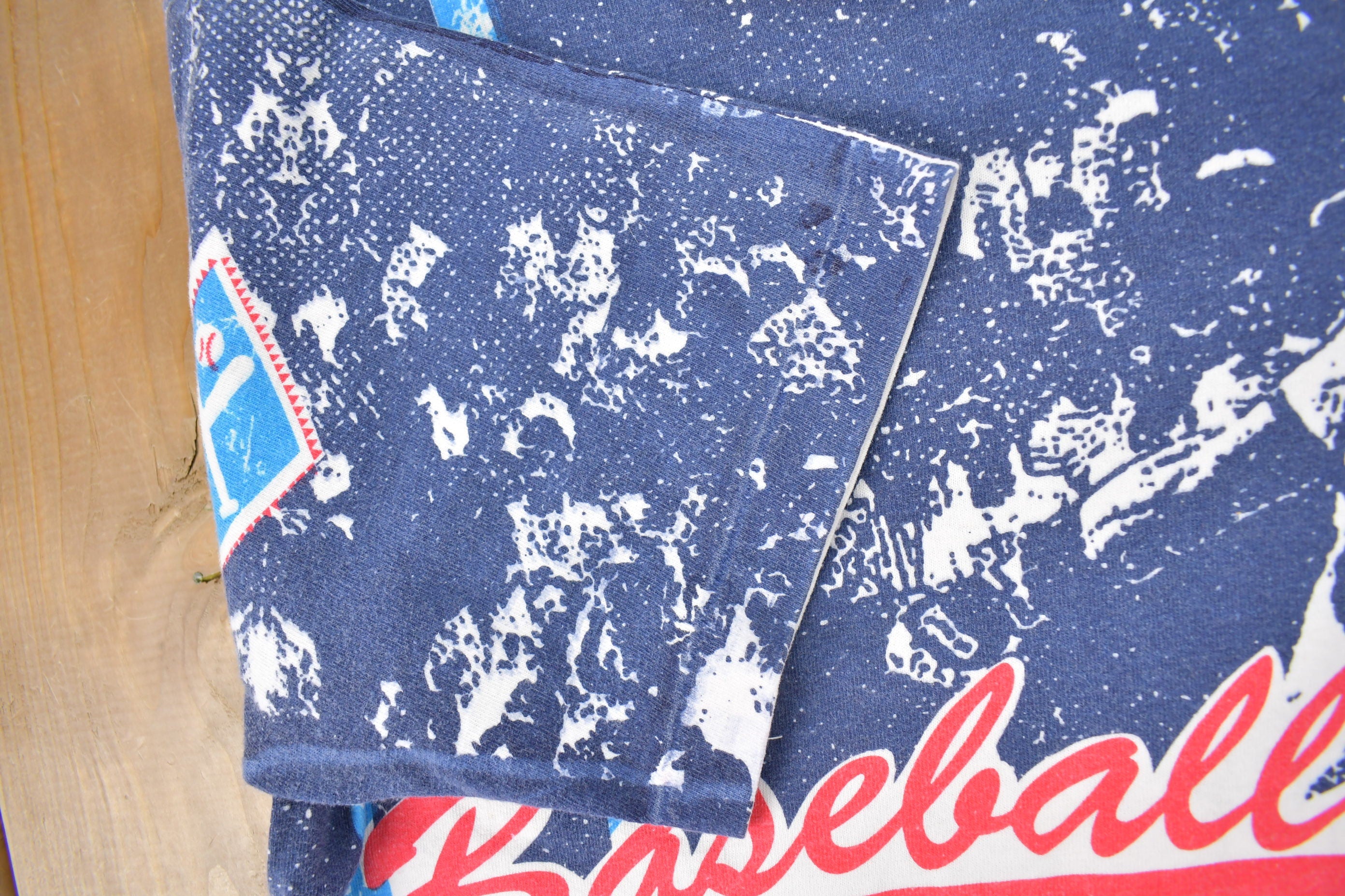 Vintage 1990s Gitano Baseball All over Over Print Graphic T Shirt Sportswear