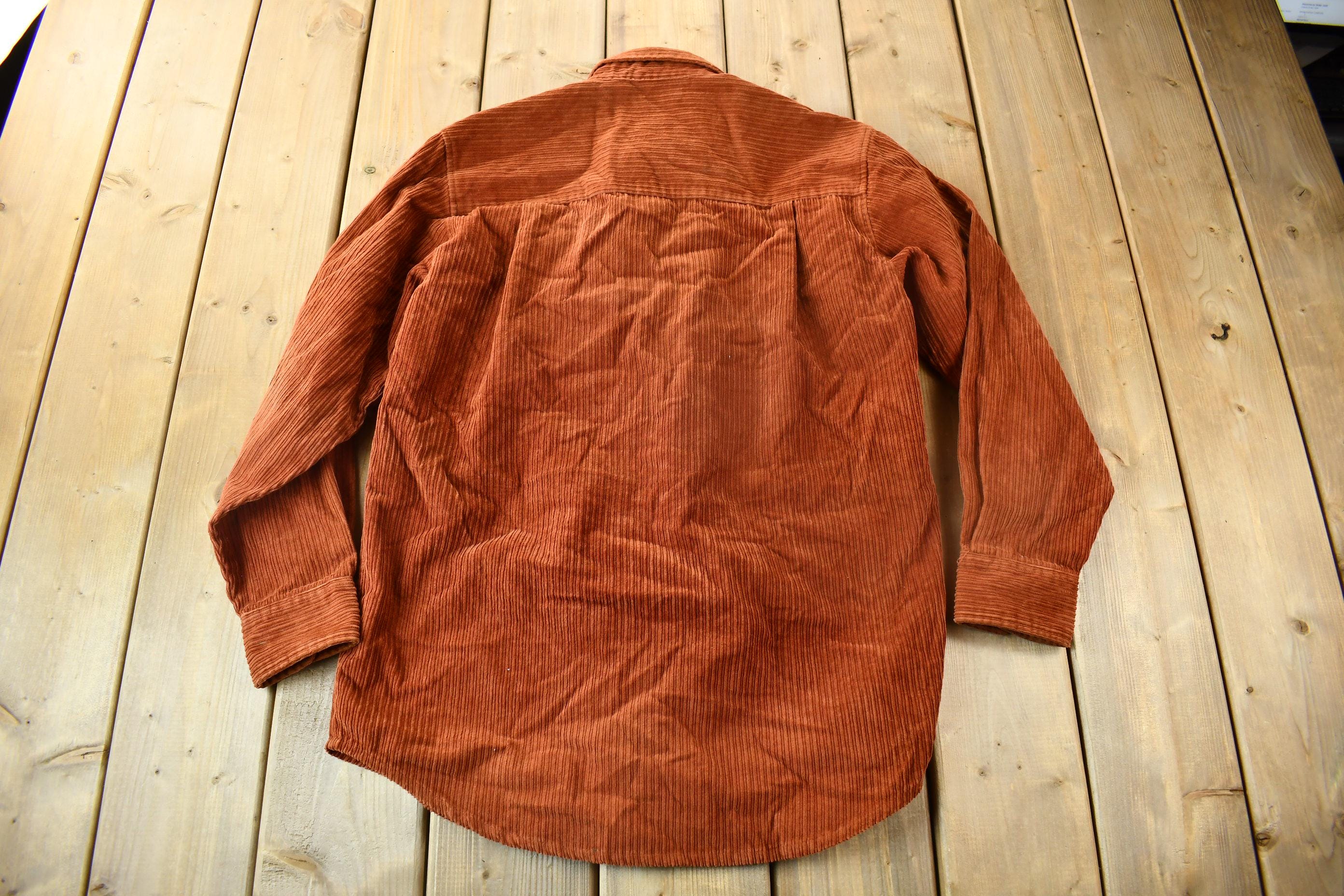 Vintage 1990s Field Master Corduroy Flannel Button Up Shirt